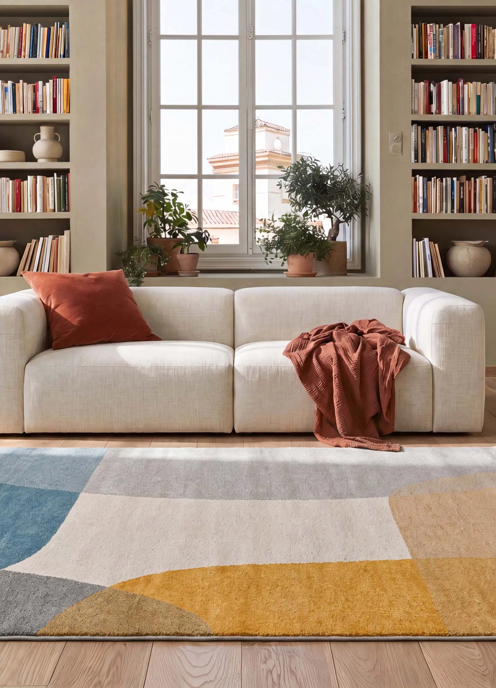 Alfombra formas orgánicas Monic 12322 Multicolor | Atticgo