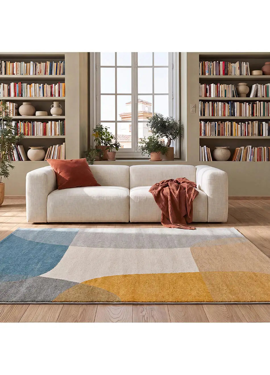Alfombra formas orgánicas Monic 12322 Multicolor | Atticgo