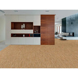 Alfombra a medida de exterior Natura 4001 Beige-Naranja en salón | Atticgo