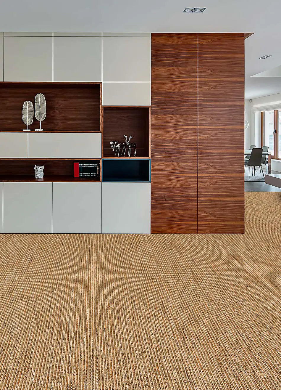 Alfombra a medida de exterior Natura 4001 Beige-Naranja ambiente | Atticgo