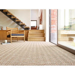 Alfombra a medida de exterior Natura 4027 Beige-Naranja en salón | Atticgo