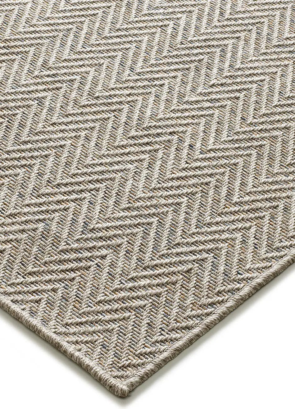 Alfombra a medida de exterior Natura 4027 Gris claro esquina  | Atticgo