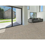 Alfombra a medida de exterior Natura 4027 Gris claro  en salón | Atticgo