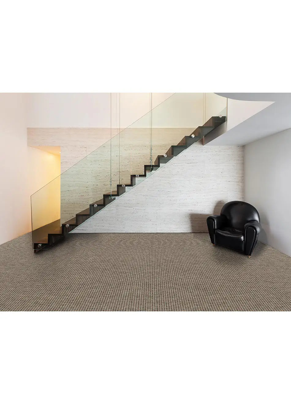 Alfombra a medida de exterior Natura 4501 Gris en salón | Atticgo