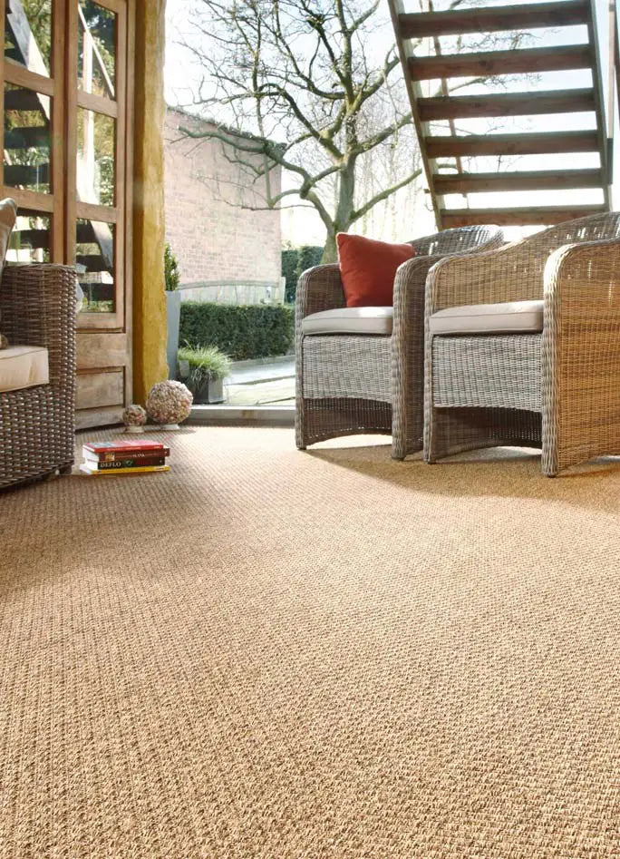 Alfombra a medida de exterior Natura 4508 Marrón ambiente | Atticgo