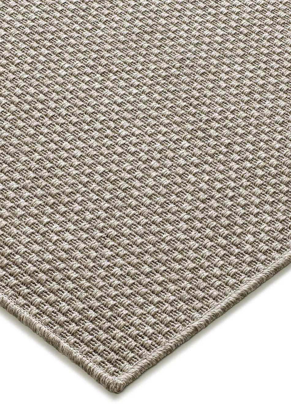 Alfombra a medida de exterior Natura 4508 Gris claro esquina | Atticgo