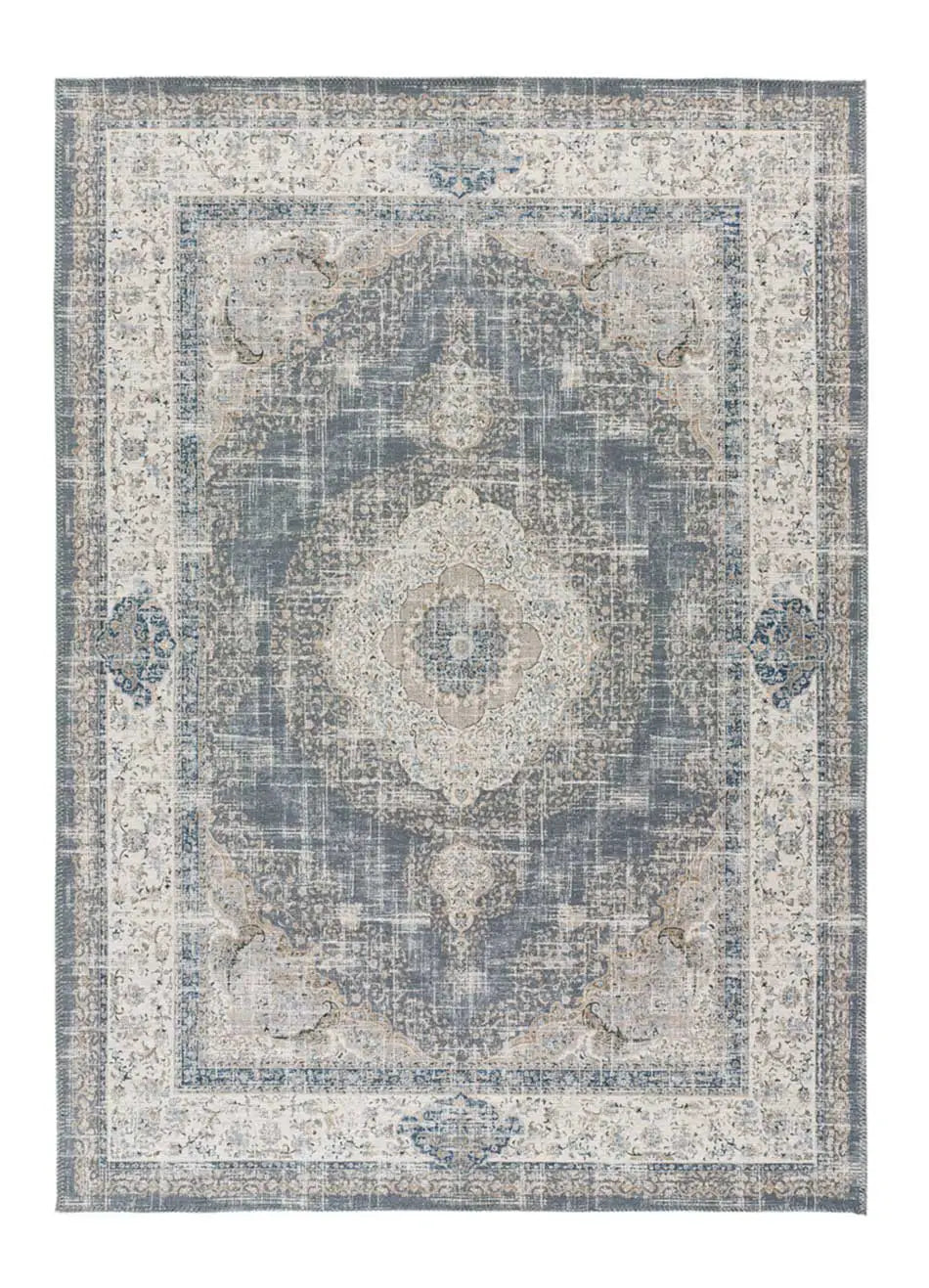 Atticgo Alfombra vintage Neila 1306 Gris