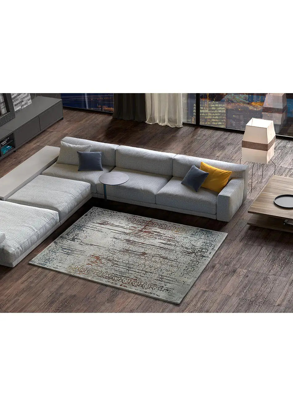 Alfombra abstracta multicolor Neven | Atticgo