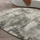 Alfombra abstracta con forma Niamey 642 Sh Gris Salón Atticgo