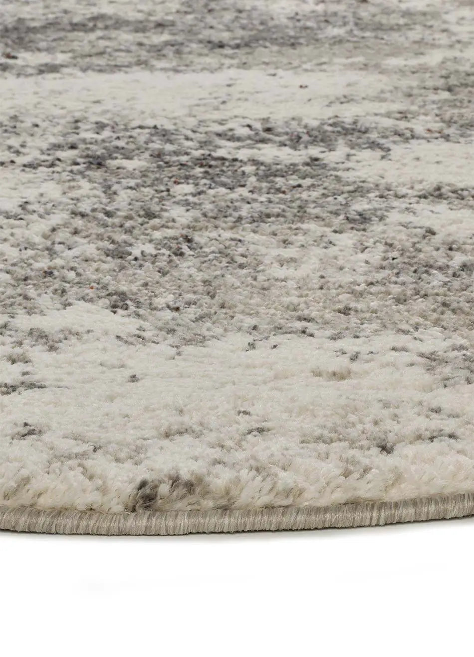 Alfombra abstracta con forma Niamey 642 Sh Gris Detalle Atticgo