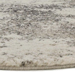 Alfombra abstracta con forma Niamey 642 Sh Gris Detalle Atticgo