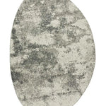 Alfombra abstracta con forma Niamey 642 Sh Gris Atticgo