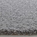 Atticgo Alfombra redonda Shaggy liso Norge 8507 Plata detalle