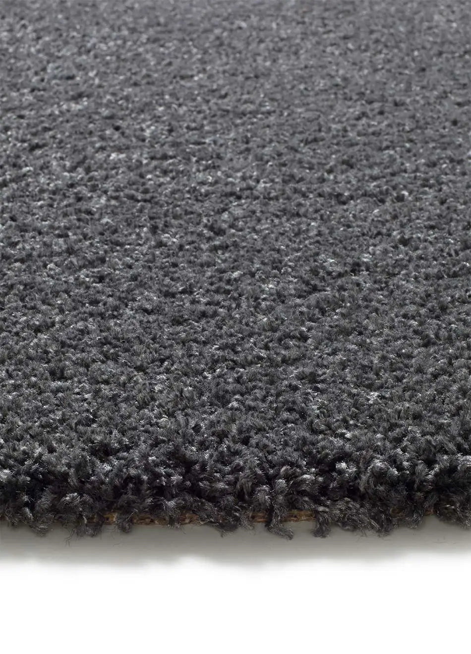 Atticgo Alfombra redonda Shaggy liso Norge 8507 Antracita detalle