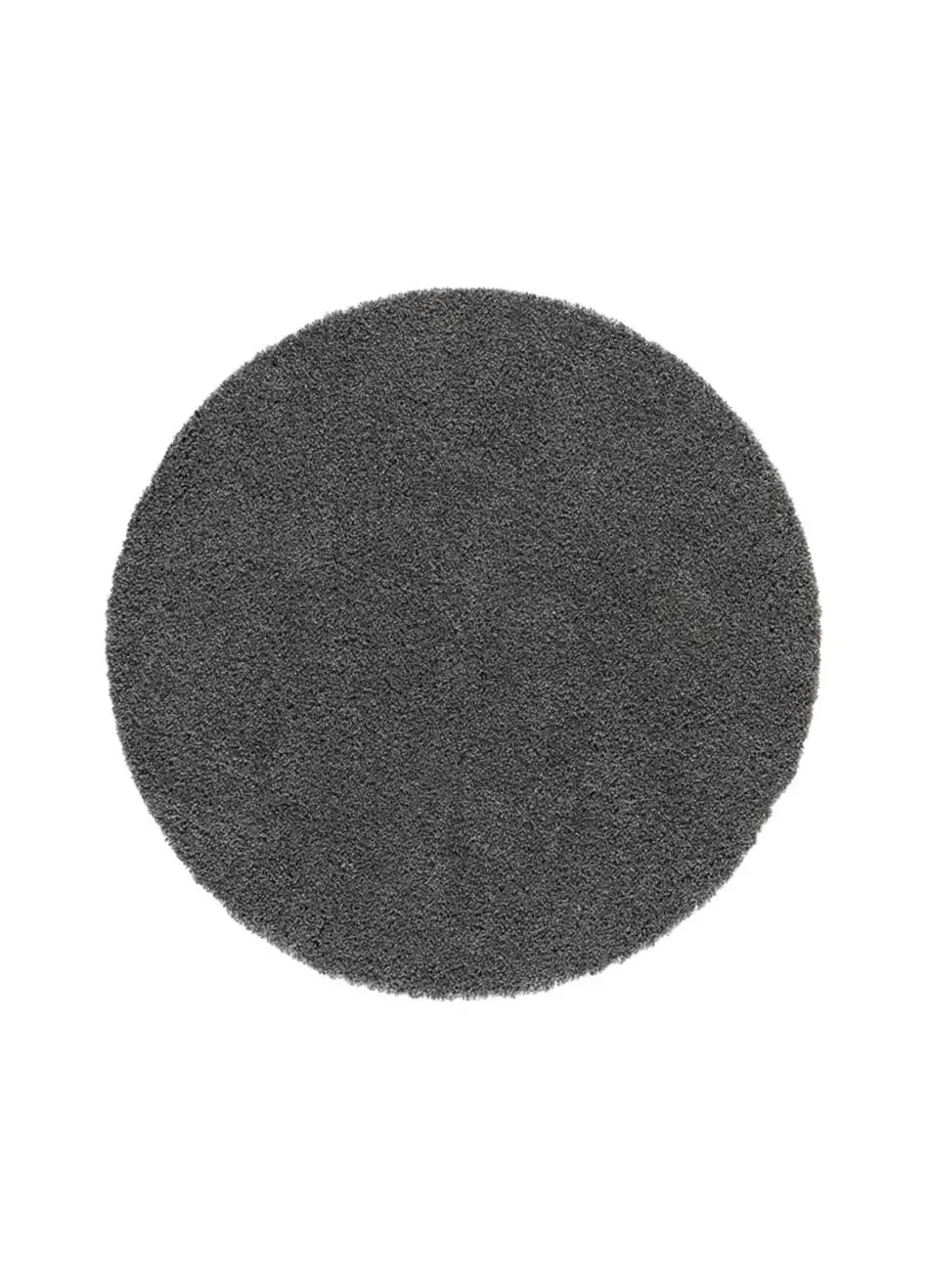 Atticgo Alfombra redonda Shaggy liso Norge 8507 Antracita