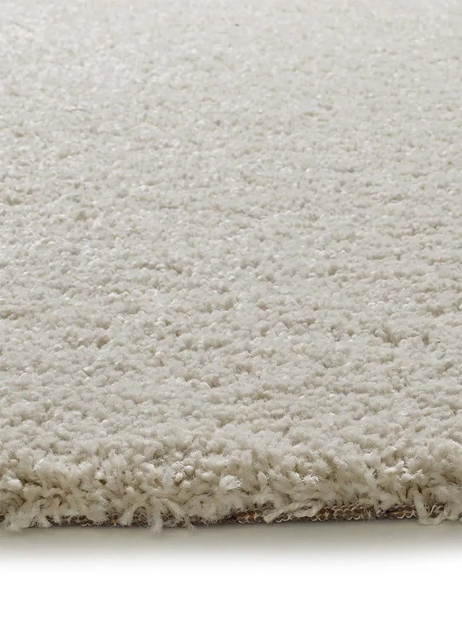 Atticgo Alfombra redonda Shaggy liso Norge 8507 Blanco detalle