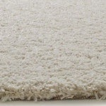 Atticgo Alfombra redonda Shaggy liso Norge 8507 Blanco detalle
