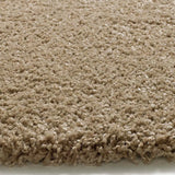 Atticgo Alfombra redonda Shaggy liso Norge 8507 Lino detalle