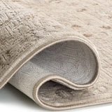 Alfombra vintage con flecos doblada Ona 52081 Beige Atticgo