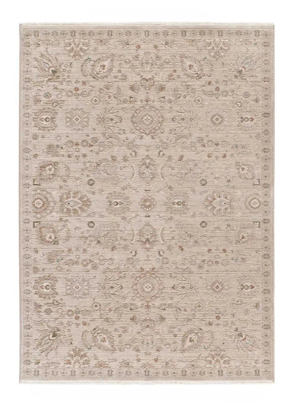 Alfombra vintage con flecos producto Ona 52081 Beige Atticgo