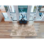 Alfombra abstracta con flecos para salón Ona 52093 Verde Atticgo