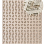 Alfombra geométrica con flecos Ona 52094 Beige Atticgo