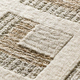 Alfombra geométrica con flecos detalle Ona 52094 Beige Atticgo