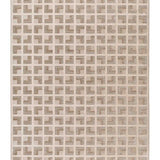 Alfombra geométrica con flecos producto Ona 52094 Beige Atticgo