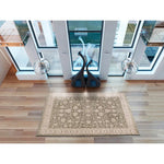 Alfombra vintage con flecos para salón Ona 52095 Verde Atticgo