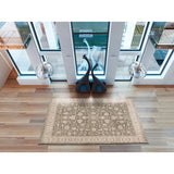 Alfombra vintage con flecos para salón Ona 52095 Verde Atticgo