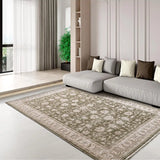 Alfombra vintage con flecos salón Ona 52095 Verde Atticgo