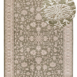 Alfombra vintage con flecos Ona 52095 Verde Atticgo
