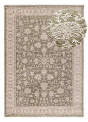 Alfombra vintage con flecos Ona 52095 Verde Atticgo