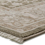 Alfombra vintage con flecos esquina Ona 52095 Verde Atticgo