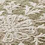 Alfombra vintage con flecos detalle Ona 52095 Verde Atticgo