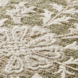 Alfombra vintage con flecos detalle Ona 52095 Verde Atticgo