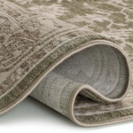 Alfombra vintage con flecos doblada Ona 52095 Verde Atticgo
