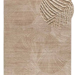 Alfombra geométrica con flecos Ona 52100 Beige Atticgo Alfombras
