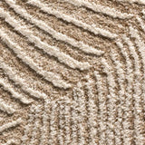Alfombra geométrica con flecos Ona 52100 Beige Atticgo Detalle