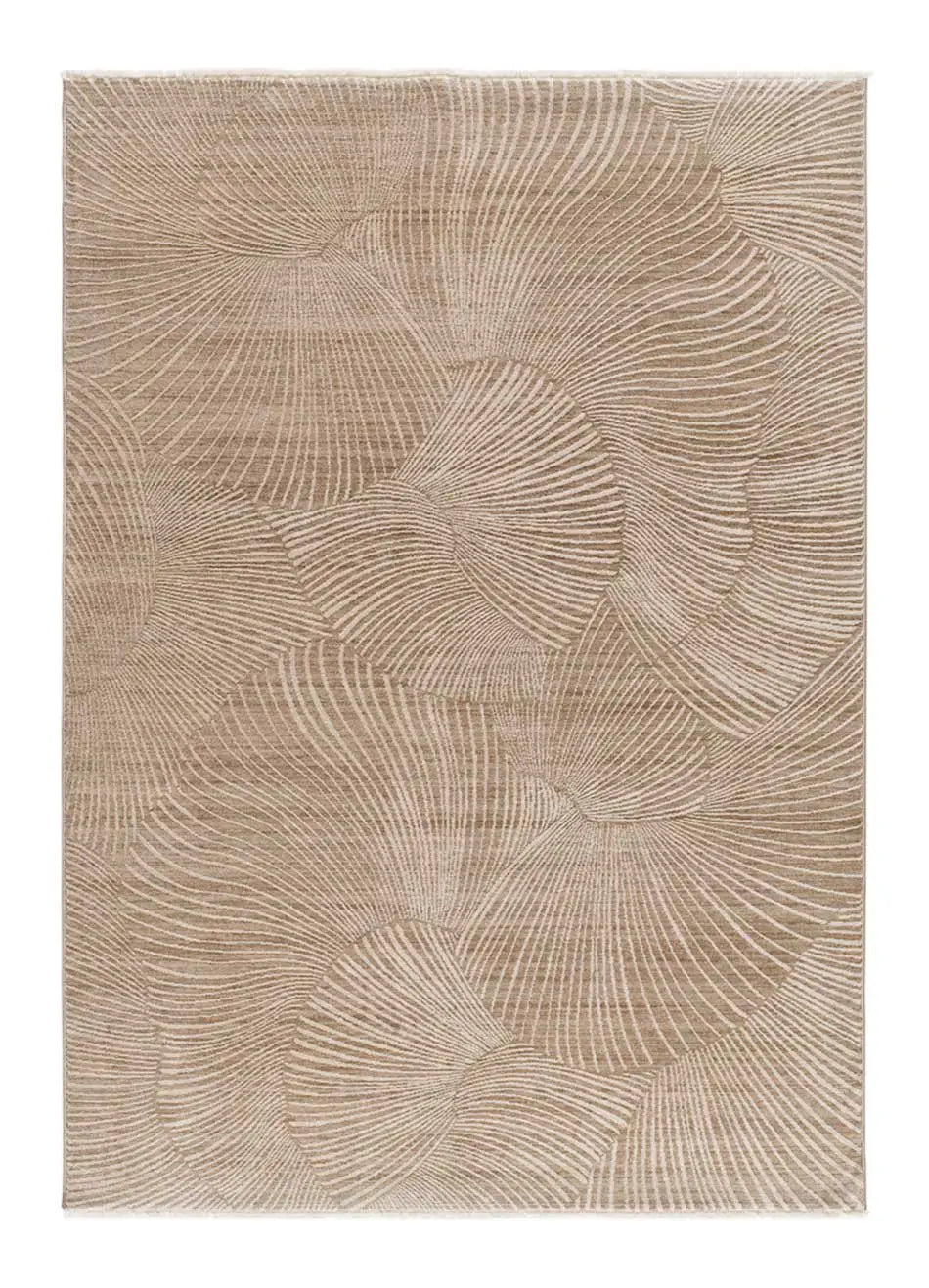 Alfombra geométrica con flecos Ona 52100 Beige Atticgo