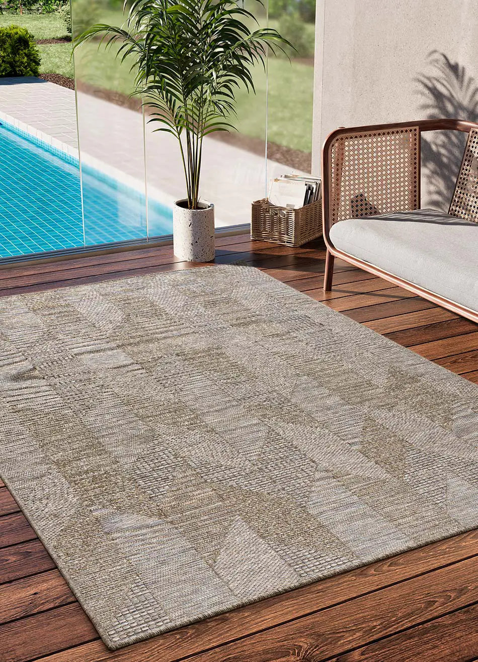 Atticgo Alfombra de exterior Oria 605 Natural ambiente