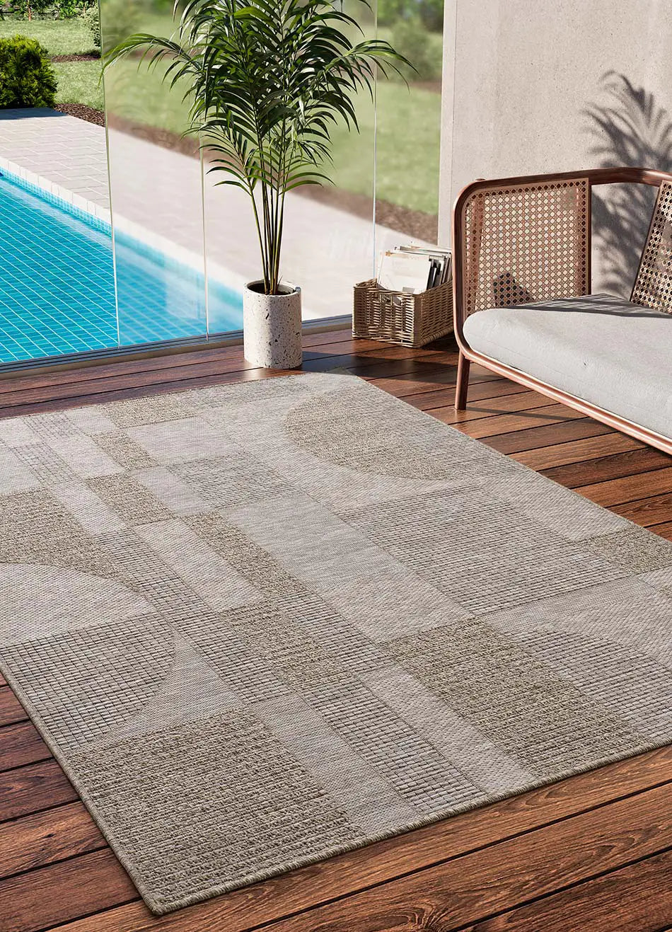 Atticgo Alfombra de exterior Oria 606 Natural ambiente