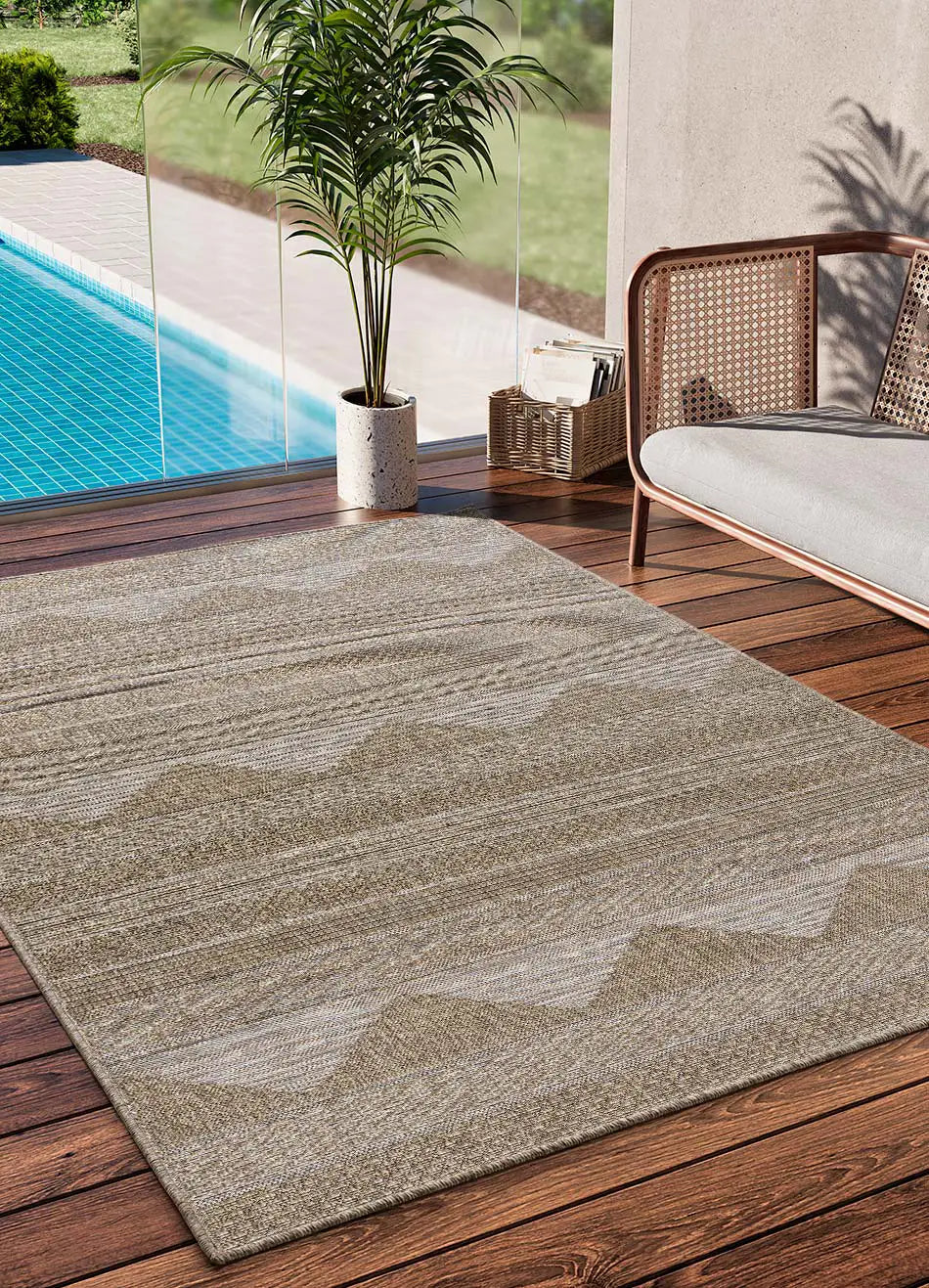 Atticgo Alfombra de exterior Oria 8113 Natural ambiente