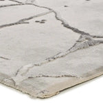 Alfombra efecto mármol esquina con relieve Oris 35 Plata Atticgo