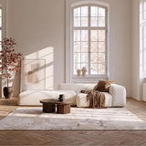 Alfombra efecto mármol con relieve Oris 4208 Beige Atticgo
