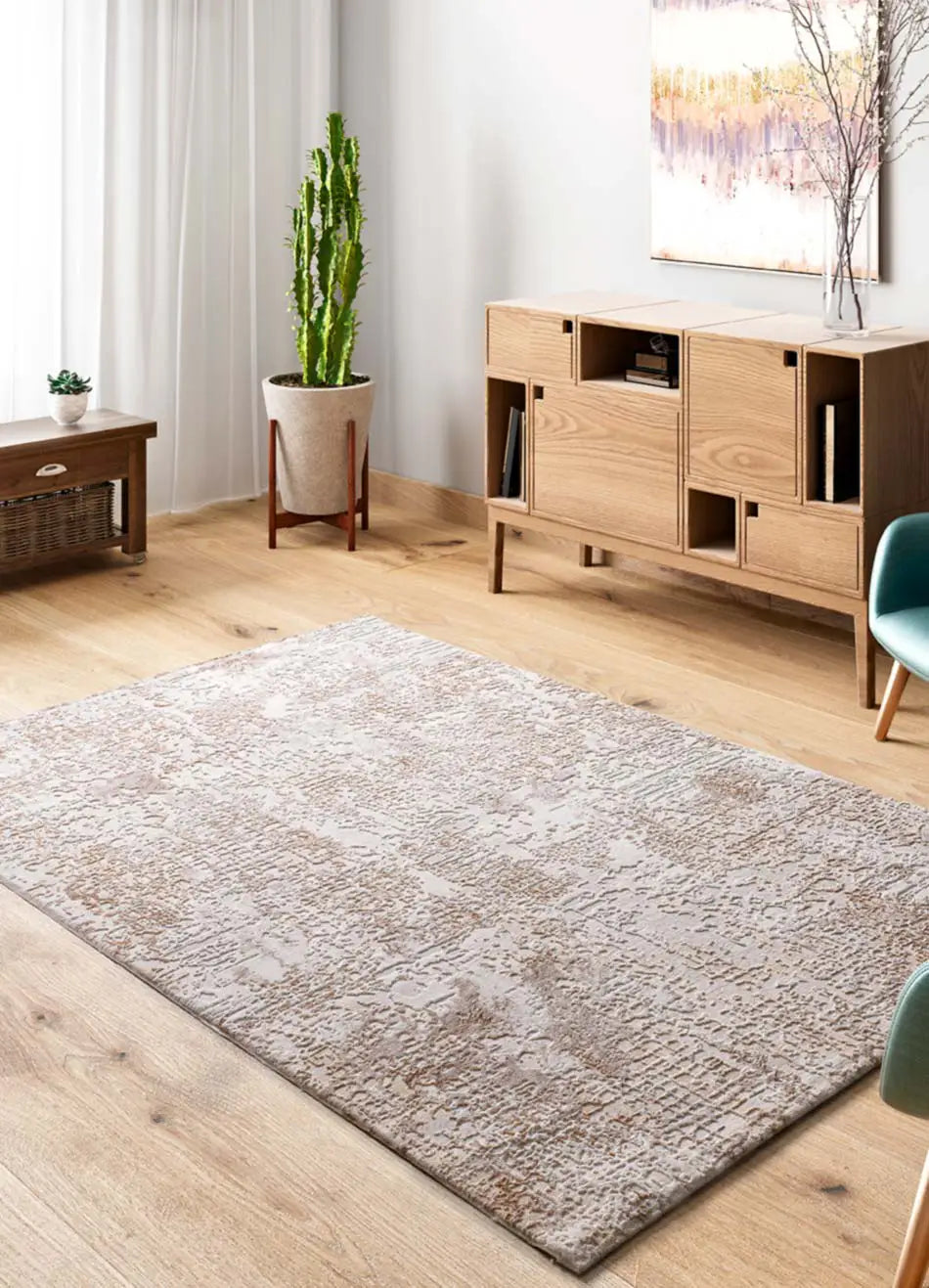 Alfombra salón abstracta con relieve Oris 5351 Caldera Atticgo