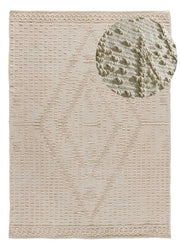 Alfombra de algodón reciclado Pamuk 1110 Crema Atticgo