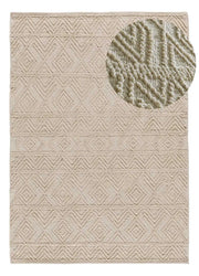 Alfombra de algodón reciclado Pamuk 1115 Crema