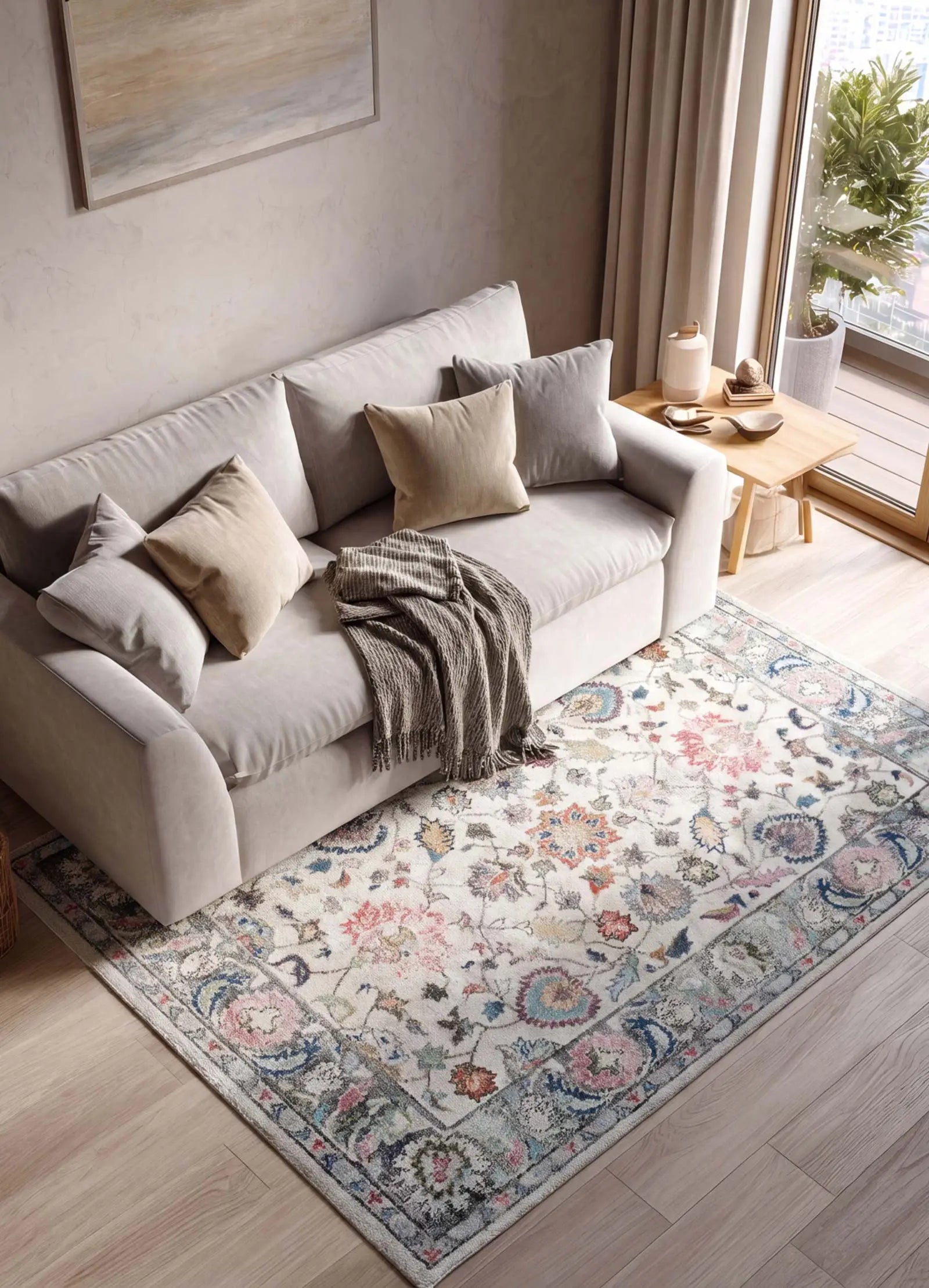 Alfombra de estilo salón vintage Parma 20297 Multi