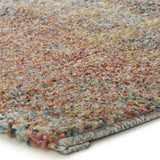 Atticgo Alfombra abstracta  en tonos azules y grises Parma 54561 esquina